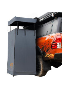 Carpa de Ducha San Hima con Toldos y Luz LED - Gris