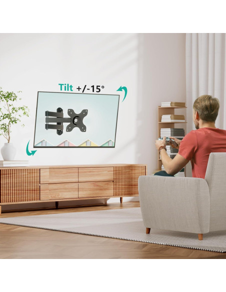 Soporte de Pared Articulado WALI para TV 13-32" Negro