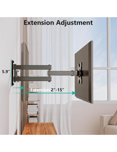 Soporte de Pared Articulado WALI para TV 13-32" Negro