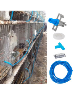 Kit de Riego Automático para Conejos MingQiEven 12 Bebederos 2