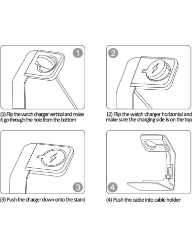 Soporte de Reloj Tranesca para Relojes Inteligentes Gris