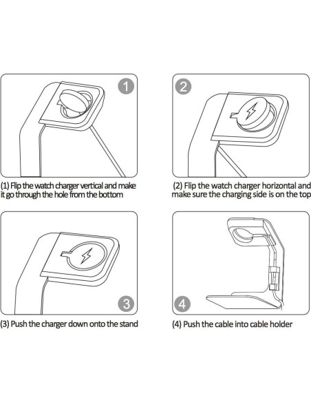 Soporte de Reloj Tranesca para Relojes Inteligentes Gris