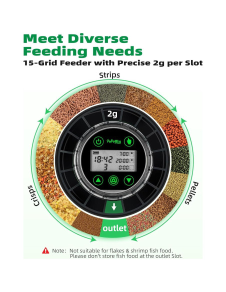 Dispensador Automático de Comida para Peces Papettly CY-109