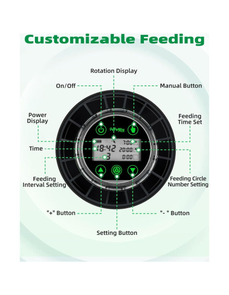 Dispensador Automático de Comida para Peces Papettly CY-109
