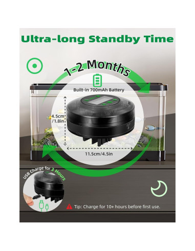 Dispensador Automático de Comida para Peces Papettly CY-109