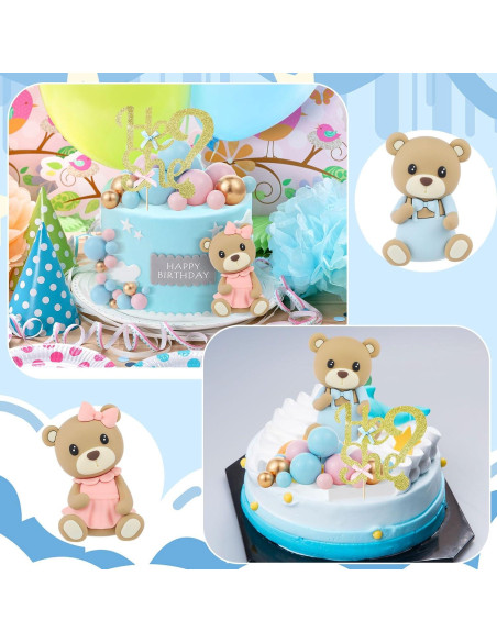 Conjunto 19 Piezas Adornos Pastel Revelación Gerrii