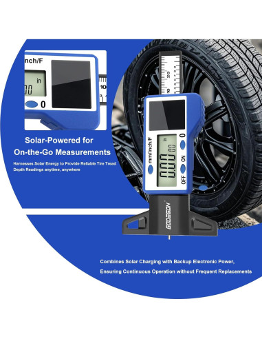 Medidor de Profundidad de Banda de Rodadura GODESON Solar