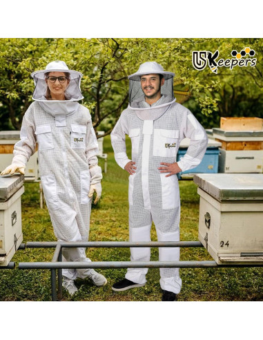 Traje de Apicultura USKeepers XL Ultra Ventilado con Guantes