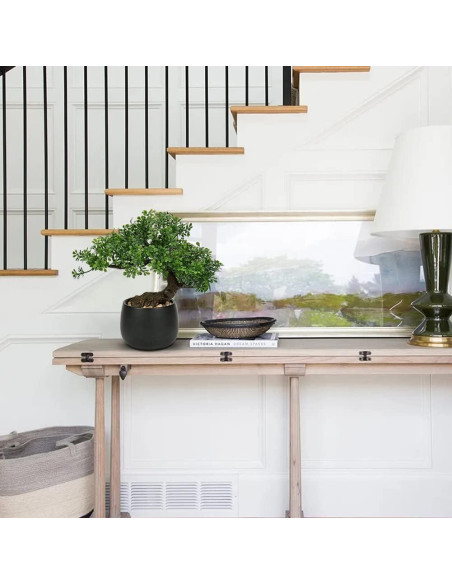 Árbol Bonsái Artificial Briful Junípero 25.4cm Verde