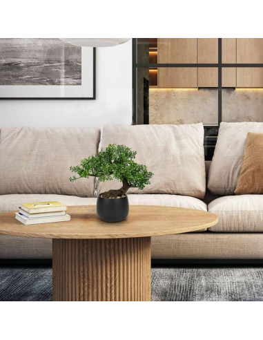 Árbol Bonsái Artificial Briful Junípero 25.4cm Verde