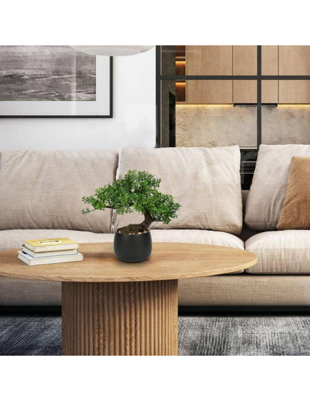 Árbol Bonsái Artificial Briful Junípero 25.4cm Verde