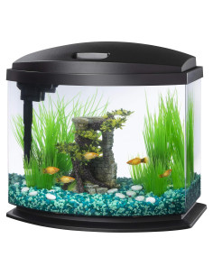 Acuario Aqueon MiniBow 19L LED con SmartClean Negro