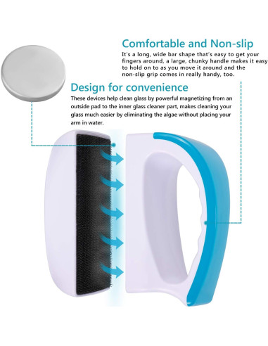 Limpiador Magnético para Acuarios NEPTONION AQMBS1 Flotante
