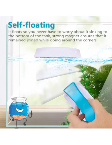 Limpiador Magnético para Acuarios NEPTONION AQMBS1 Flotante