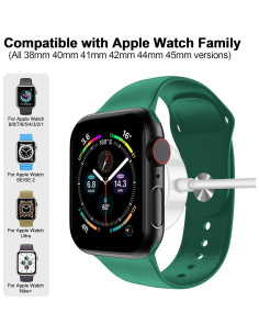 Cable de carga magnético rápido para Apple Watch 1M Blanco 2