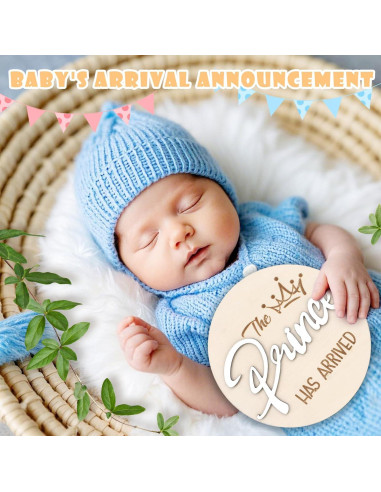 Cartel de Anuncio de Bebé AINBIN 15.24 cm con Soporte y Bolígrafo