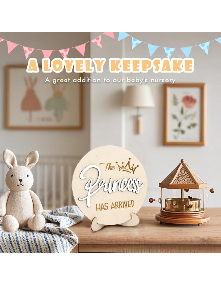 Cartel de Anuncio de Bebé AINBIN 15.24 cm con Soporte y Bolígrafo