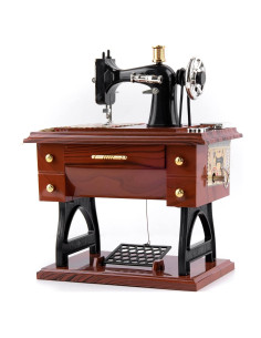 Caja de Música Vintage de Joyería Framendino - Máquina de Coser
