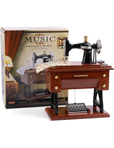 Caja de Música Vintage de Joyería Framendino - Máquina de Coser 2