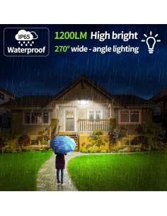 Luces Solares Intelamp 6000mAh Doble Sensor 270 Exteriores 2