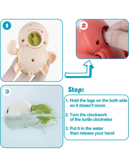 Juguetes de Baño SEPHIX Tortugas para Bebés 3 Piezas Juguetes de Baño SEPHIX Tortugas para Bebés 3 Piezas