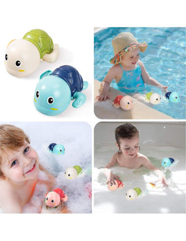 Juguetes de Baño SEPHIX Tortugas para Bebés 3 Piezas