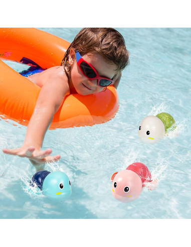 Juguetes de Baño SEPHIX Tortugas para Bebés 3 Piezas