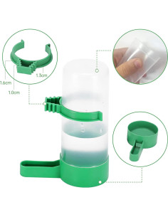 Dispensador de Agua Automático para Aves Gosear 4pcs 140ml 2