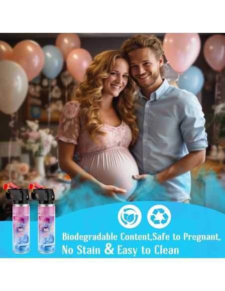 Extintor de Revelación de Género QIYVLOS 2 Paquetes Azul