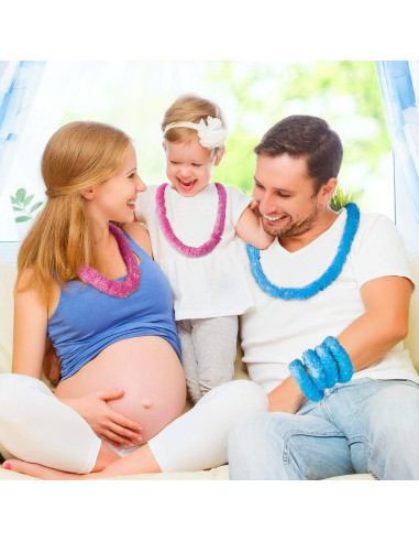 54 Piezas Collares Revelación de Género Bebé WILLBOND