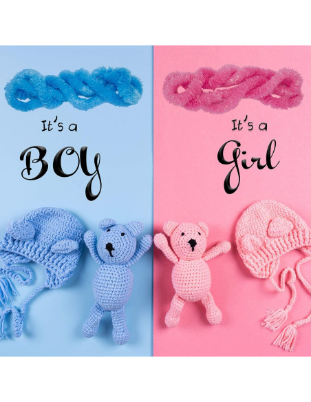 54 Piezas Collares Revelación de Género Bebé WILLBOND