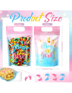 Bolsas Zip Lock Capoda 50 Pcs Revelación de Género 2