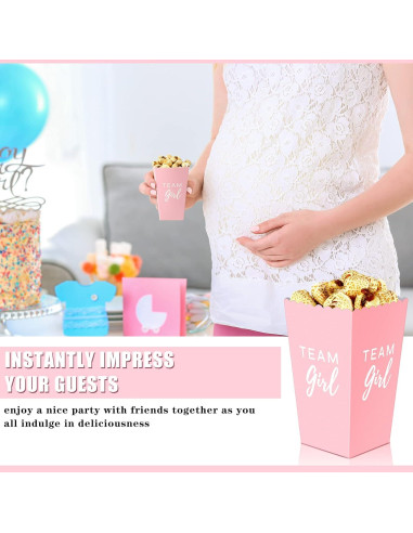 50 Cajas de Palomitas para Revelación de Género - Hotop