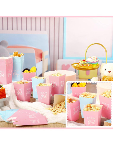 50 Cajas de Palomitas para Revelación de Género - Hotop