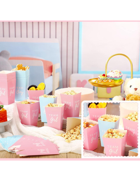 50 Cajas de Palomitas para Revelación de Género - Hotop