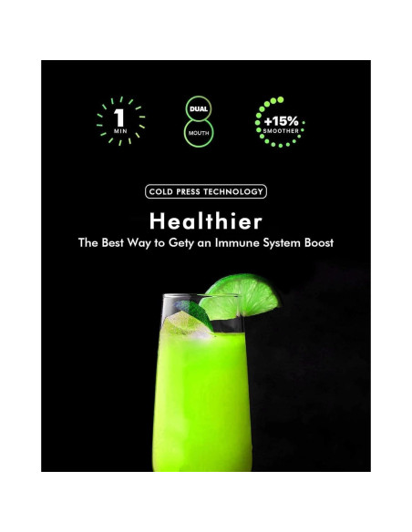 Extractor de Jugo SIFENE Masticador Lento 3" Doble Entrada