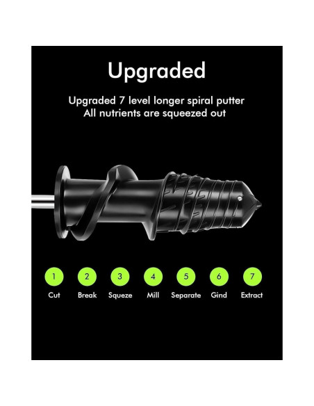 Extractor de Jugo SIFENE Masticador Lento 3" Doble Entrada