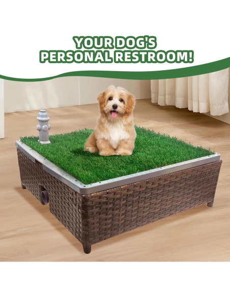 Inodoro para Perros SERABETTO con Césped Sintético 60x60cm