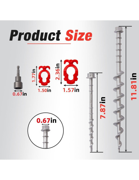 Anclajes de Tierra GarfatolRv 16 Piezas Alta Resistencia