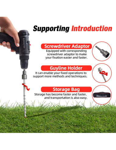 Anclajes de Tierra GarfatolRv 16 Piezas Alta Resistencia