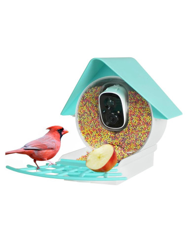 Comedero Inteligente para Aves Birdkiss 1080P HD Solar