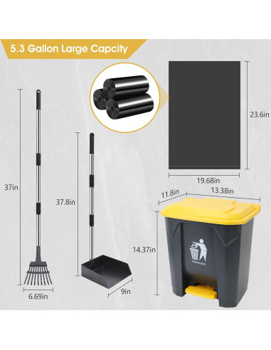 Cubo de Basura para Excremento de Perro ITEFDTUTNE 20L Exterior