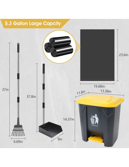 Cubo de Basura para Excremento de Perro ITEFDTUTNE 20L Exterior