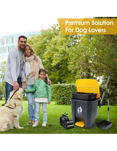 Cubo de Basura para Excremento de Perro ITEFDTUTNE 20L Exterior