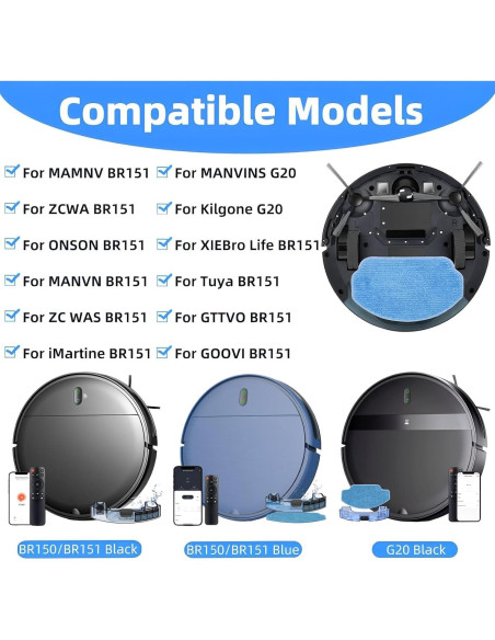 Accesorios para Robot Aspiradora HUIZHEN BR151 - 24 Piezas