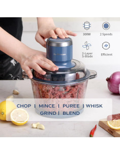 Procesador de Alimentos La Reveuse 300W, 7 Tazas, Azul 2