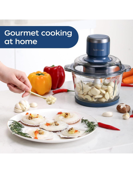 Procesador de Alimentos La Reveuse 300W, 7 Tazas, Azul