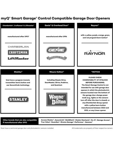 Control de Garaje Inteligente Chamberlain myQ-G0401-ES Wifi