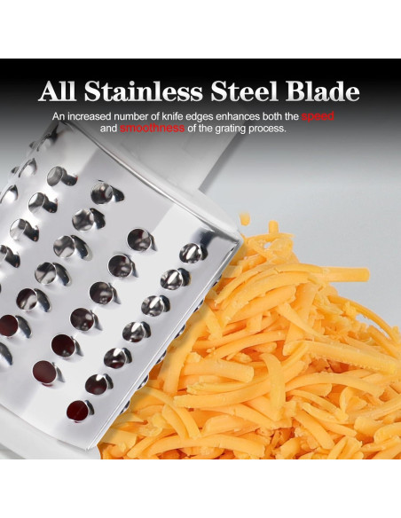 Rallador de Queso Ourokhome Verde 3 Cuchillas Manual