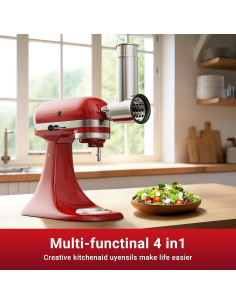 Rallador de Acero Inoxidable GVODE para KitchenAid 4 Cuchillas 2